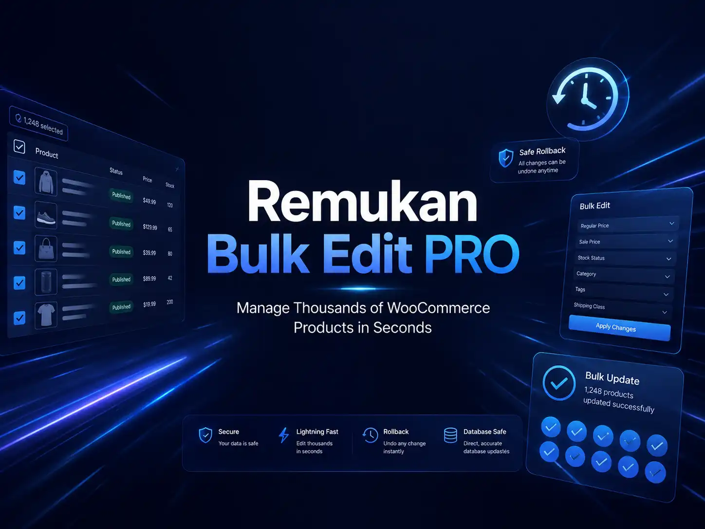 Bulk Edit PRO Dashboard